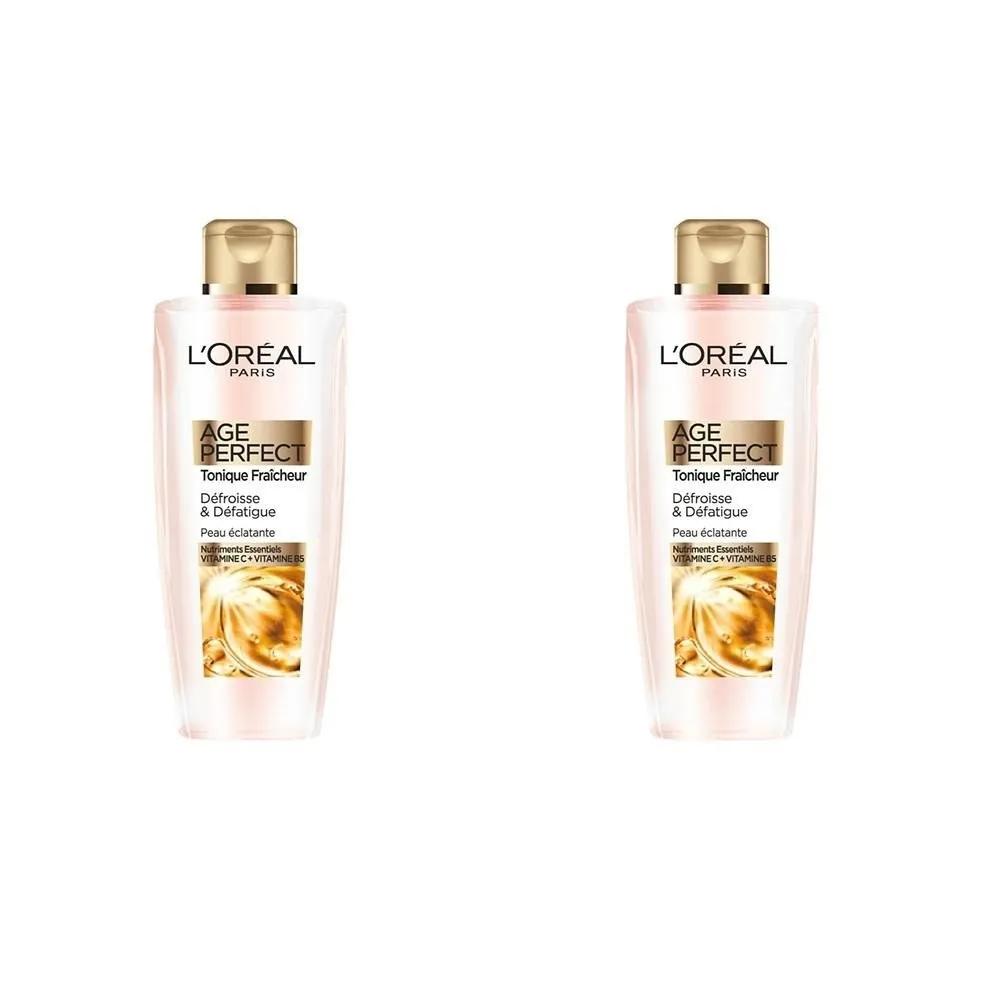 LOREAL Age Perfect Лосьон для лица 200 мл 2 шт. LOREAL PARIS Age Perfect Антивозрастной лосьон для лица Свежесть