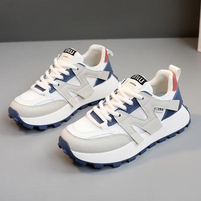 Frauen Luxus Sport Schuhe Frühling Herbst Neue Mesh Farbe Block Beliebte Trendy Weiche Sohle Casual Plattform Turnschuhe Zapatos De Mujer