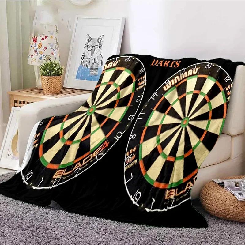 Darts Pattern Flannel Throw Blanket Blank Soft Warm Series and Ice Fire Darts Fashion Flannel Warm Sofa Bed Camping Kids Gifts