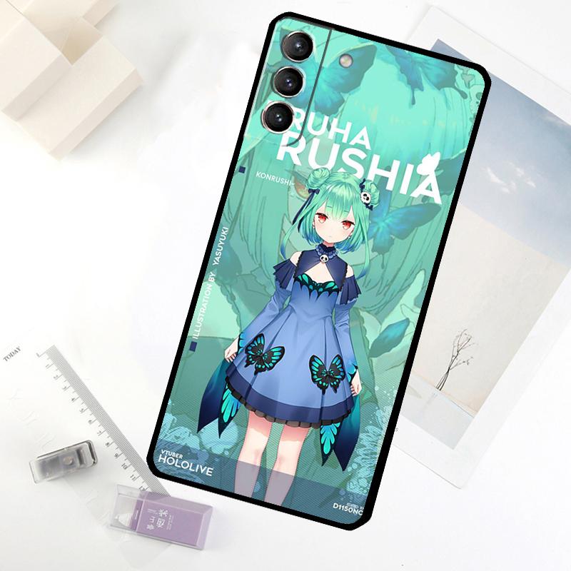 

Uruha Rushia Hololive Girl Phone Case For Samsung Galaxy S25 FE S20 FE S21 S22 S23 S24 S25 S26 Ultra S10 S25 Plus Cover Galaxy S25Ultra
