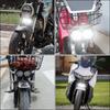 Aoling Motorcycle Headlight, 2 Lights, Universal Off-Road, Scooter, Headlight, LED, 12 V, Motorcycle Fog