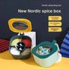 Multi-Functional Kitchen Spice Box Set, Home Use Seasoning Box, Divided Compartment Kitchenware Set