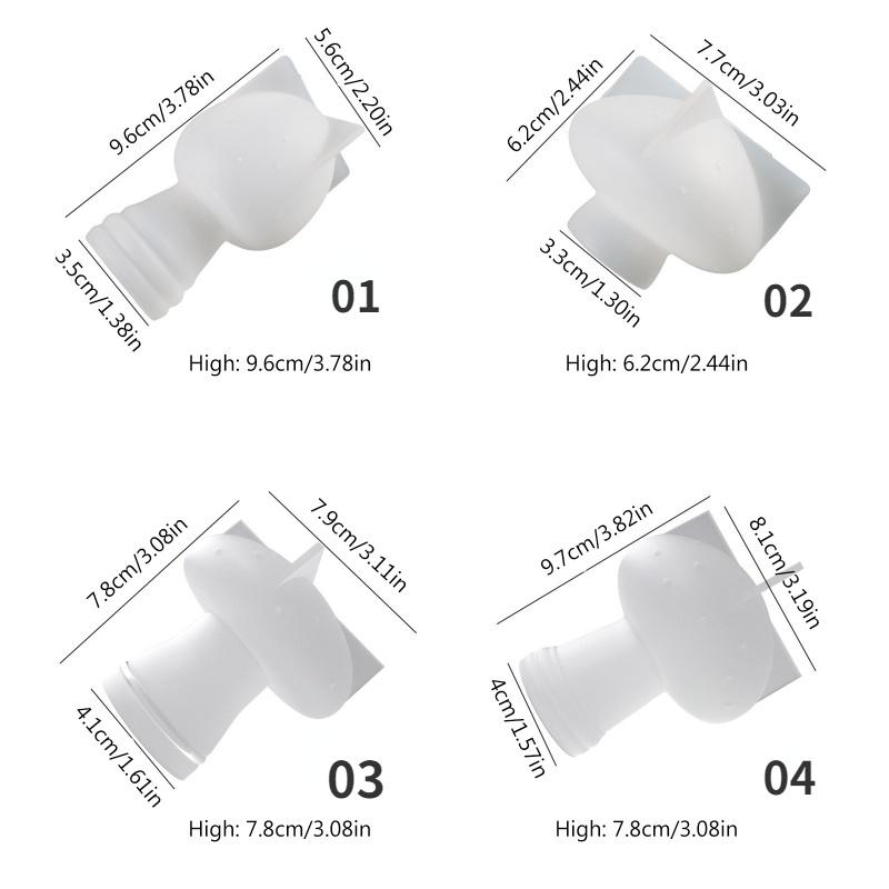 3D Mushroom Shape Candle Mold DIY Silicone Candle Making Mold Aroma Soy Wax Handmade Soap Mould Kitchen Chocolate Baking Mold