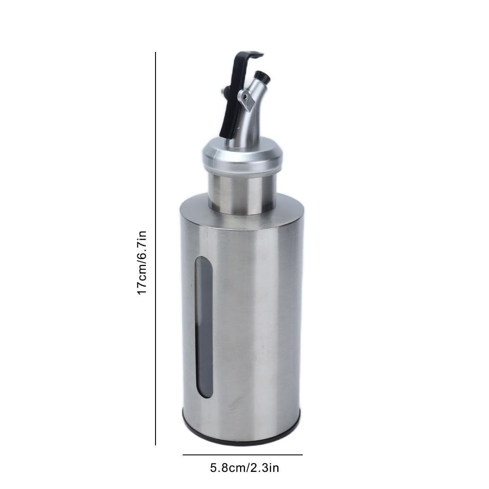 2pcs 190ml/290ml Oil Dispenser Bottle Stainless Steel Vinegar Dispenser Bottle Home Kitchen Use