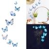 Adhesive PVC Wall Decal Glowing In Dark Butterfly Sticker Nighttimes Home Decors Bedroom Living Room Interior Styling