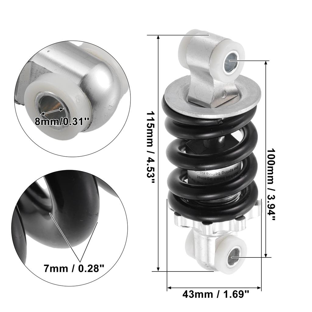 X AUTOHAUX Rear Shock Absorber Rear Shock Dower Gas Scooter Electric Motorcycle Dirt Bike