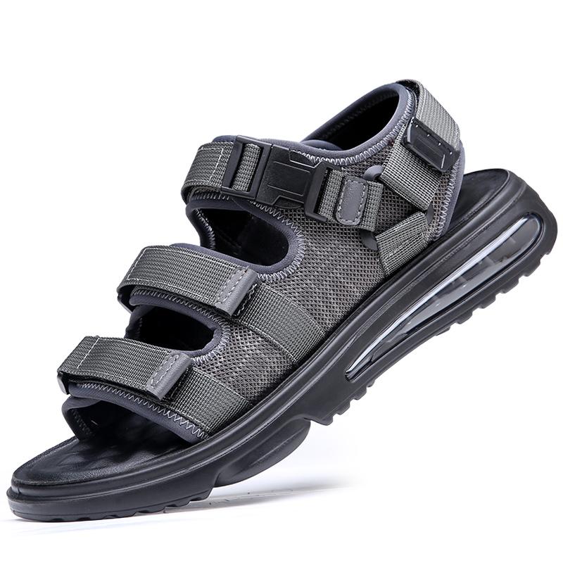 Classic Men's Sandals Summer Air Cushion Sandals Breathable Men Leather Shoes Luxury Sandals Soft Outdoor Men Roman Sandals