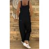 Curve-Friendly Suspenders Romper 2025 - Relaxed Fit Wide Strap Jumpsuit W/ Adjustable Ties, Plus Size Boho Palazzo Pants for Beach & Street
