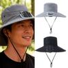 Rechargeable Outdoor Fisherman Hat Built In Fan Solar Charging Lightweight Breathable Sun Protection For Men Women