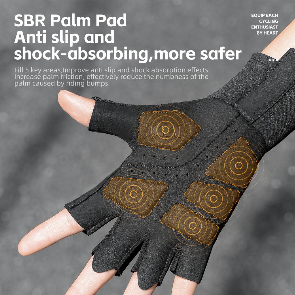 Bike Riding Gloves Half Finger Gloves Ultralight Summer Breathable Bike Racing Gloves AntiSlip
