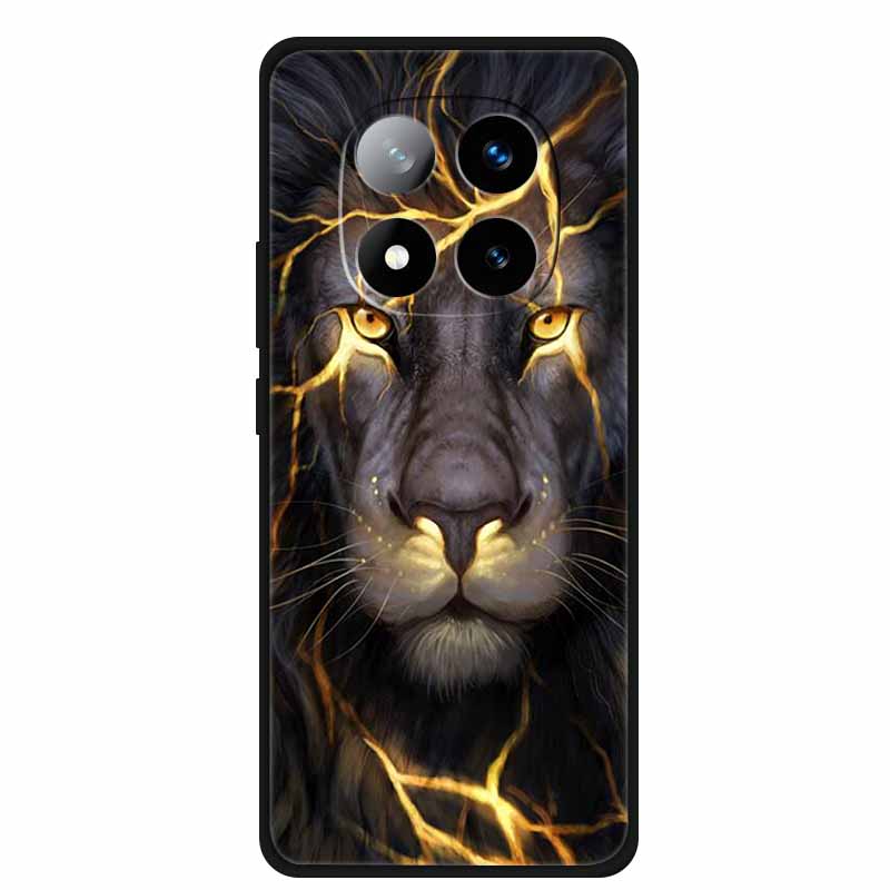 For Xiaomi Redmi Note 14 Pro 5G Case Note14 Pro Plus+ Cartoon Soft TPU Silicone Wolf Lion Cover for Redmi Note 14 Pro Case Coque
