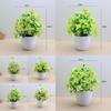 Handmade Faux Chrysanthemum And Spread Palm Artificial Plants For Home And Workspace