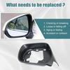 GXARTS Left Side Rearview Door Mirror Cover Housing Compatible with Lexus GX460 2010 2011 2012 2013 2014 2015 2016 2017 2018 2019 2020 2021 2022 2023