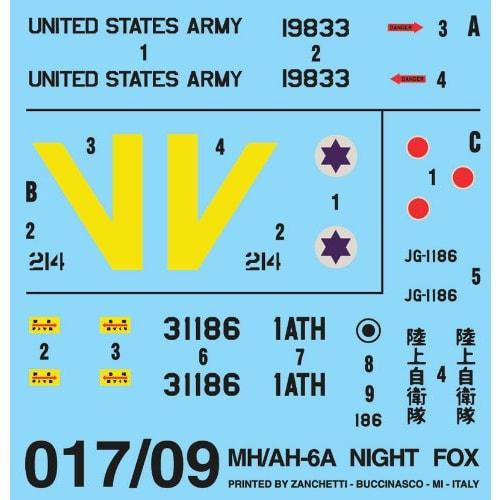 New Italeri 1/72 Ah-6 Night Fox 0017s