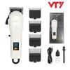 Electric Hair Clipper with Steel Blades & Digital Display – Rechargeable 808 Model for Cross-Border Salon & Home Use
