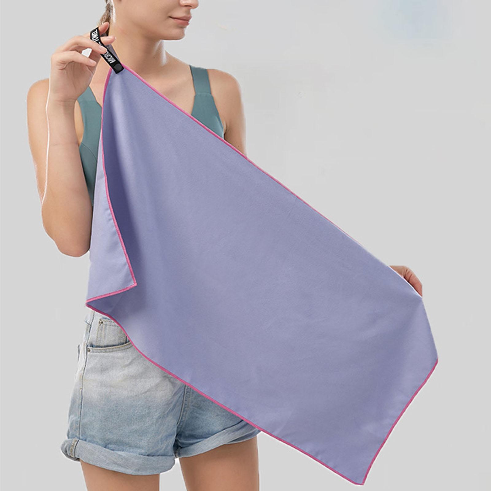 

Microfiber Bath Towel Quick Dry 40x60cm Absorbent Face Washcloths for Gym Spa Travel Soft B