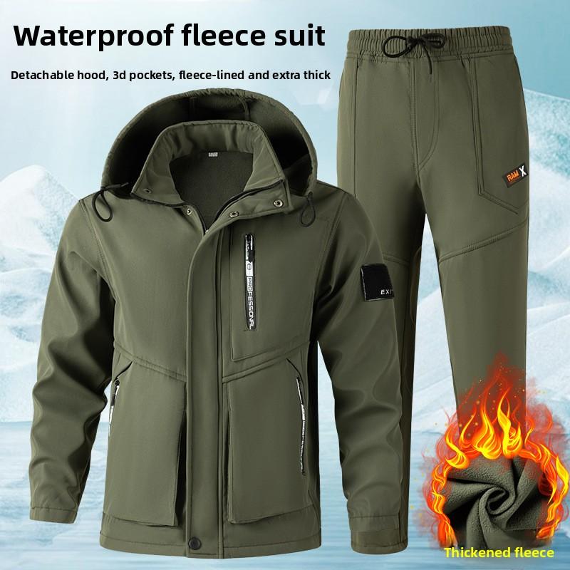 Winter Fleece-lined Thickened Outdoor Jacket and