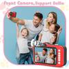 Kids Camera, Toddler Digital Camera with Rotating Zoom Lens, 3.5” Large Screen, 1080P Toy Camera for Kids with Flash, 32GB Card, Birthday Gifts for