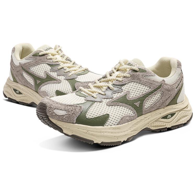 Mizuno Racer S Vintage Mesh Non-Slip Low-Top Casual Training Running Shoes Unisex sneaker Gray D1GH223520