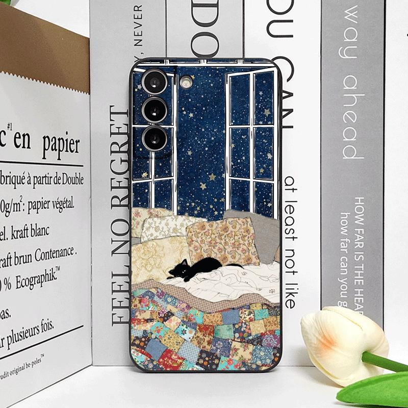 Funny Cute Cat Cartoon Pattern Phone Case for Samsung Galaxy A56 A14 A55 A16 A54 A36 A53 A52 A51 A50 A72 Shockproof Soft Covers
