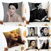 Chinese Actress Fan Bingbing Cushion Cover Washable Linen Comfort Soft  for Sofa Bed Cozy Home Room Decor