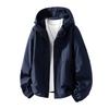 Softshell 8XL Men Jacket Hooded Windbreaker Trench Oversize Plus Size Waterproof Black Bomber Camping Loose Thin Coats