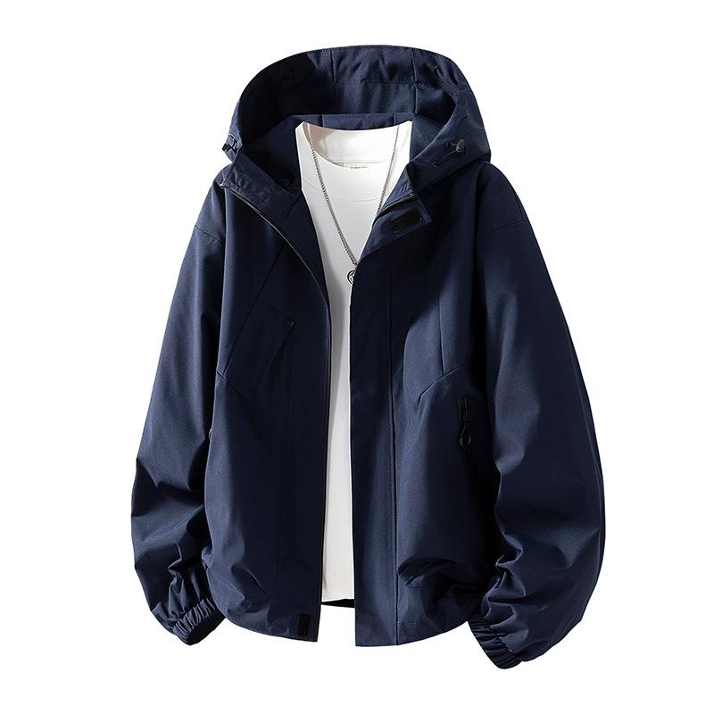 Softshell 8XL Men Jacket Hooded Windbreaker Trench Oversize Plus Size Waterproof Black Bomber Camping Loose Thin Coats