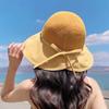 Fashion Letter Embroidered Fisherman Hat With Wide Brim For Summer Sun Protection