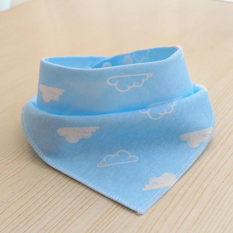 Baby Cotton Feeding Apron Triangle Bibs Girls Boys Cartoon Feeding Scarf Bib Collar Bib Burp Cloth Bandana Saliva Towel