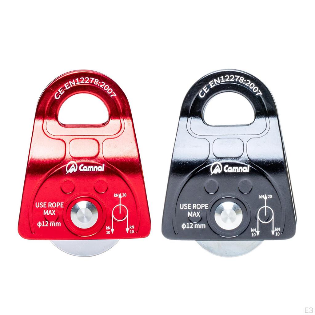 25KN 2500kg General Purpose Outdoor Mobile Micro Pulley for Rock Arborist Tree Climbing