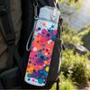 1PC Multicolor Paint Splash 750ml Color Plastic Sports Water Bottle Leakproof Flip Straw Lid Suitable for Sports Office Home Use