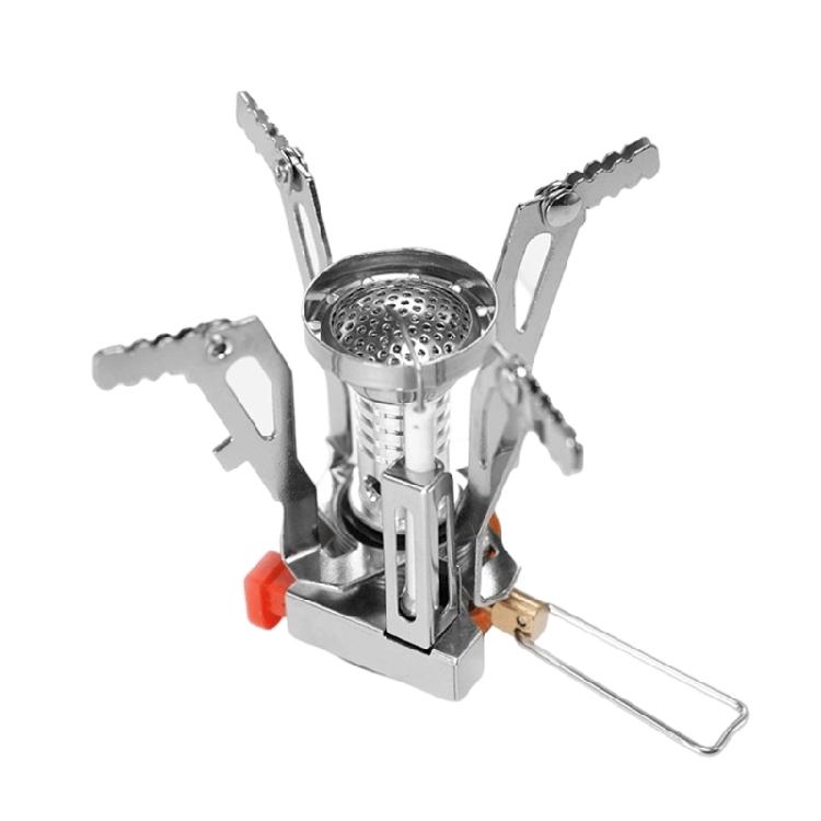 Outdoor Gas Cooker Stove Head with Folding Cookware Rest for Boiling Water, Making Coffee, and Heating Camp Meals Outdoors