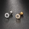 1Pcs Zircon Earring For Women Ear Bone Nail Cartilage Earring Spiral Stud Earrin