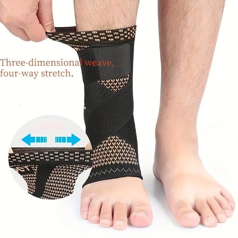 2 Pieces Ankle Brace Adjustable Compression Ankle Splint Ankle Protection Sports Bandage Ankle Protection Outdoor Running Cycling Protective Gear