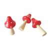 Wooden Mushroom Figurines, Fairy Garden Miniatures, Mushrooms Decor for Garden, Yard, Micro Landscape, Lawn Ornament Decor, DIY