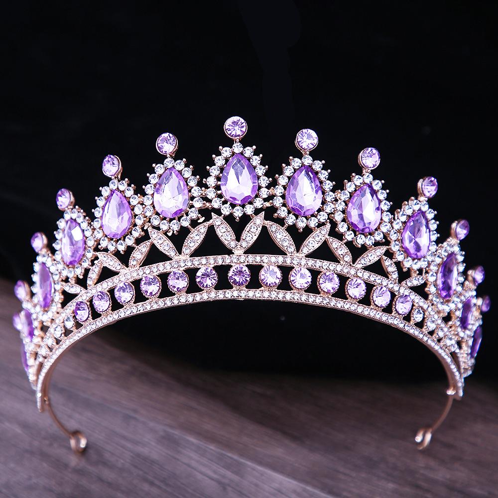 

Роскошная тиара в стиле барокко с кристаллами AB, корона, украшения для волос, диадема, свадебный подарок на день рождения, стразы, свадебные аксессуары для короны