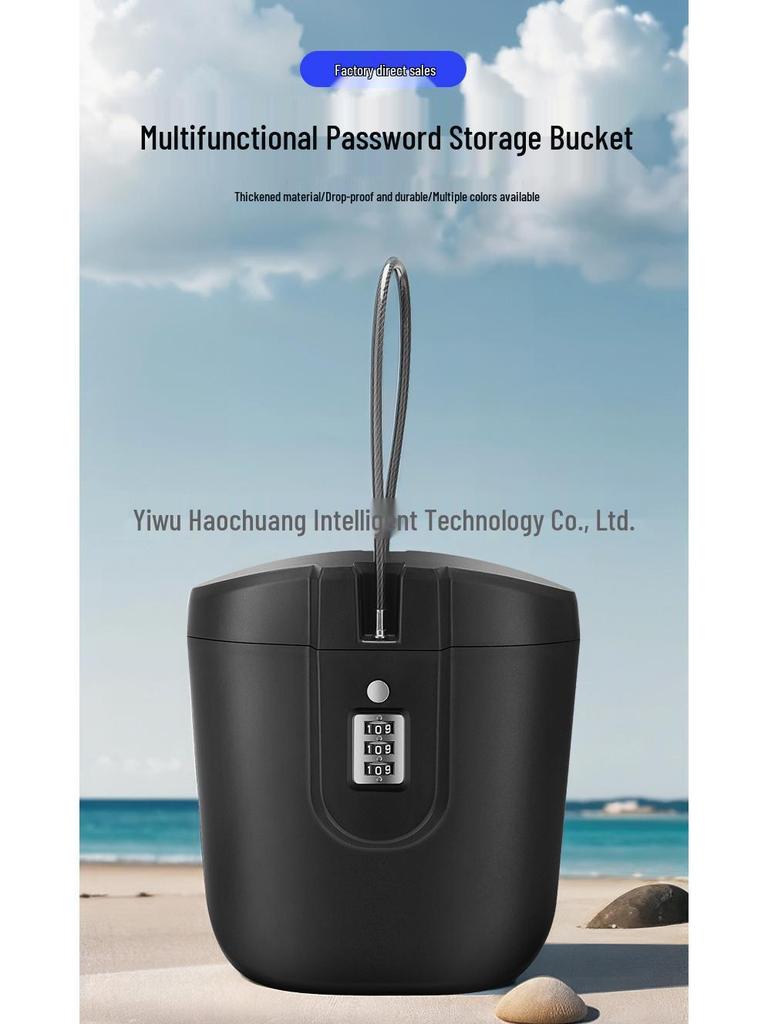 Portable Steel Cable Combination Lock Storage Box