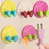 1/4PCS Multi-Purpose Plug Storage Fixer Power Plug Holder  for Kitchen Bathroom Storage