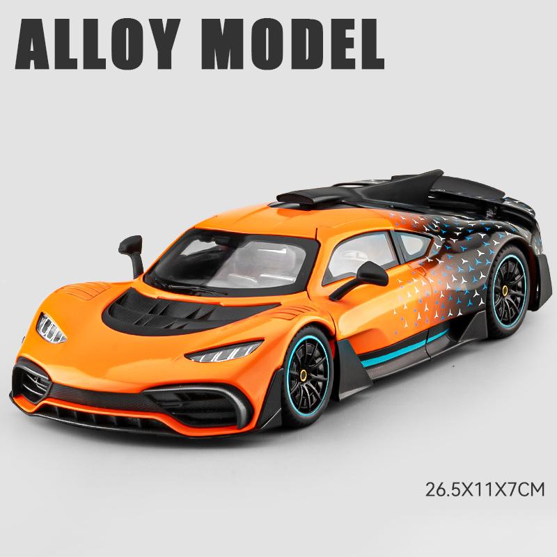 1:18 Mercedes Benz AMG ONE 300SL GTR GT Supercar Alloy Metal Diecast Model Car High Simulation Collectible Children Toy Car Gift