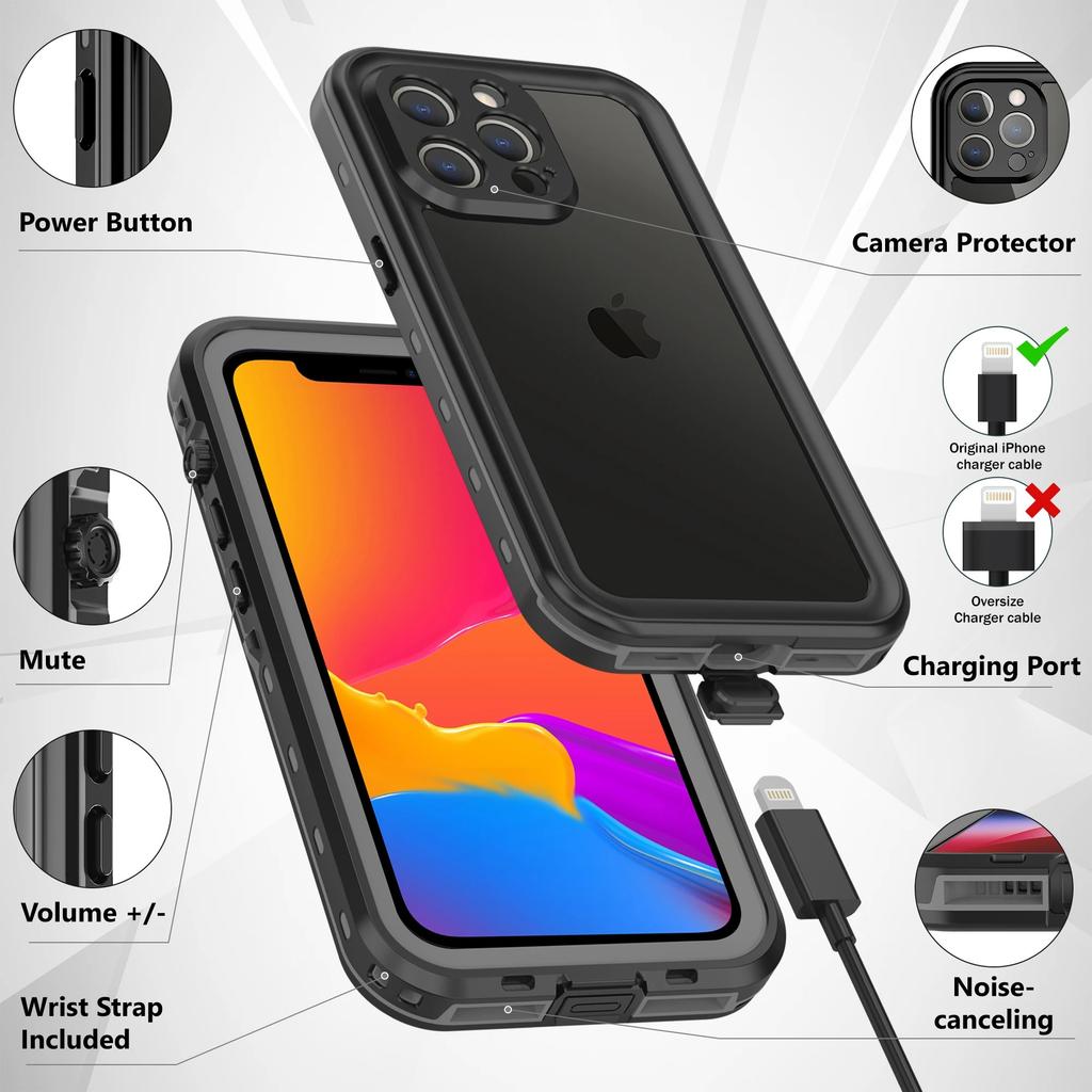 IP68 Wasserdichte Hülle für iPhone Air 17 11 12 13 14 15 Pro Max 16 Plus XS Max XR Schwimmhülle Coque Wasserdichte Handyhüllen