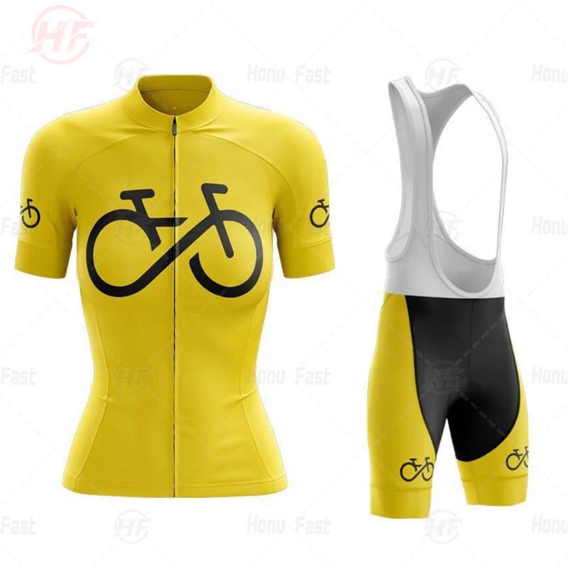 Cycling Women's Breathable Cycling Suit Short Sleeve Suit Summer Women's Mountain Road Cycling Clothes Slim-fit Style