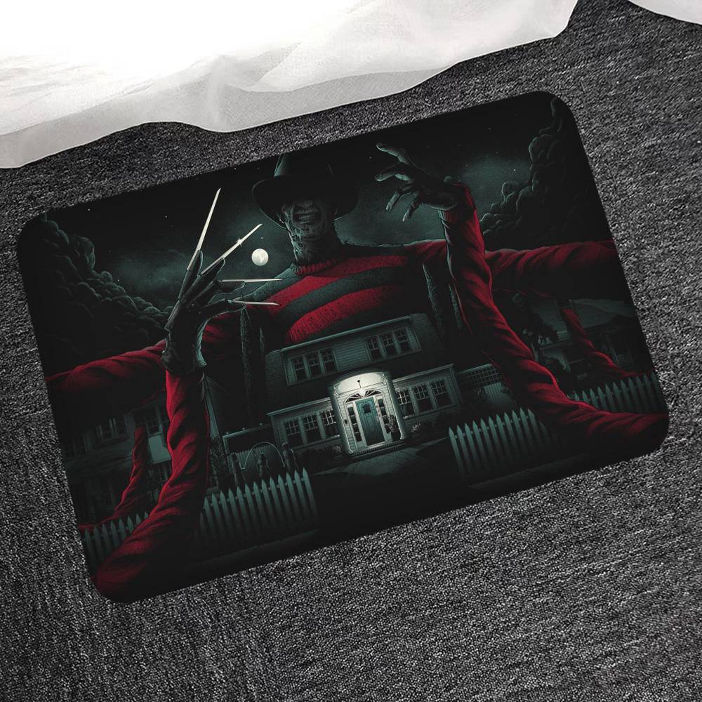 Horror Movie Nightmare On Elm Street Floor Mat INS Style Soft Bedroom Floor House Laundry Room Mat Anti-skid Household Carpets