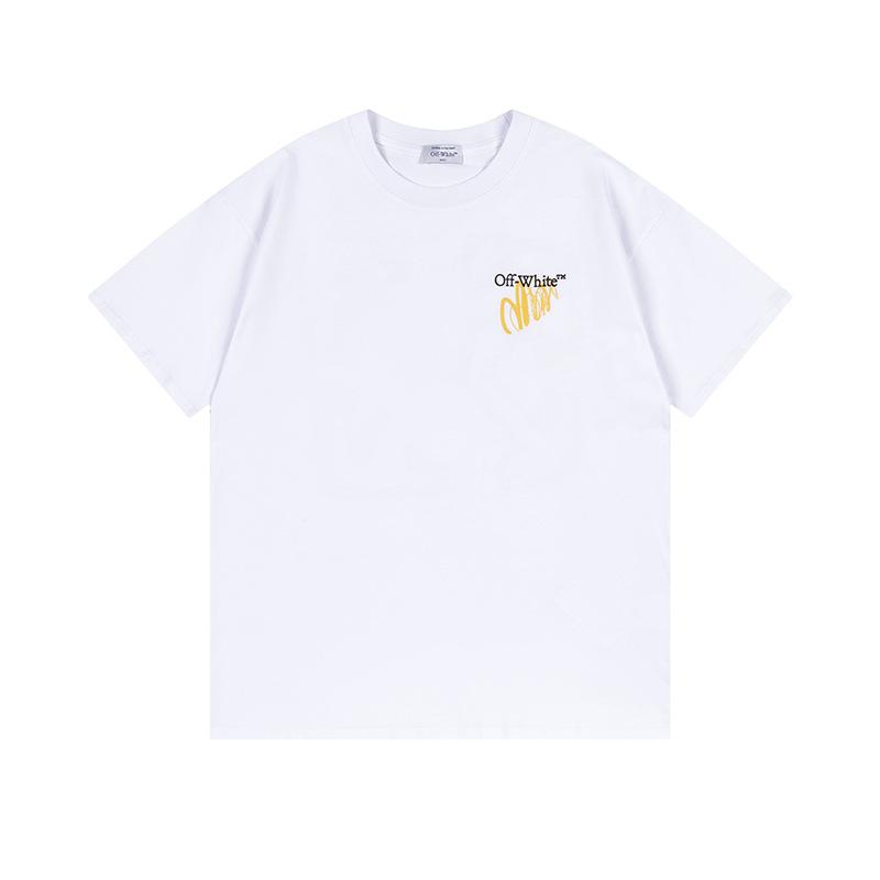 9065 Bianco Sporco 2026 Primavera/Estate Nuova Grafica Lettere Freccia Fantasia Girocollo con Cappuccio Manica Corta T-shirt da Uomo e Donna
