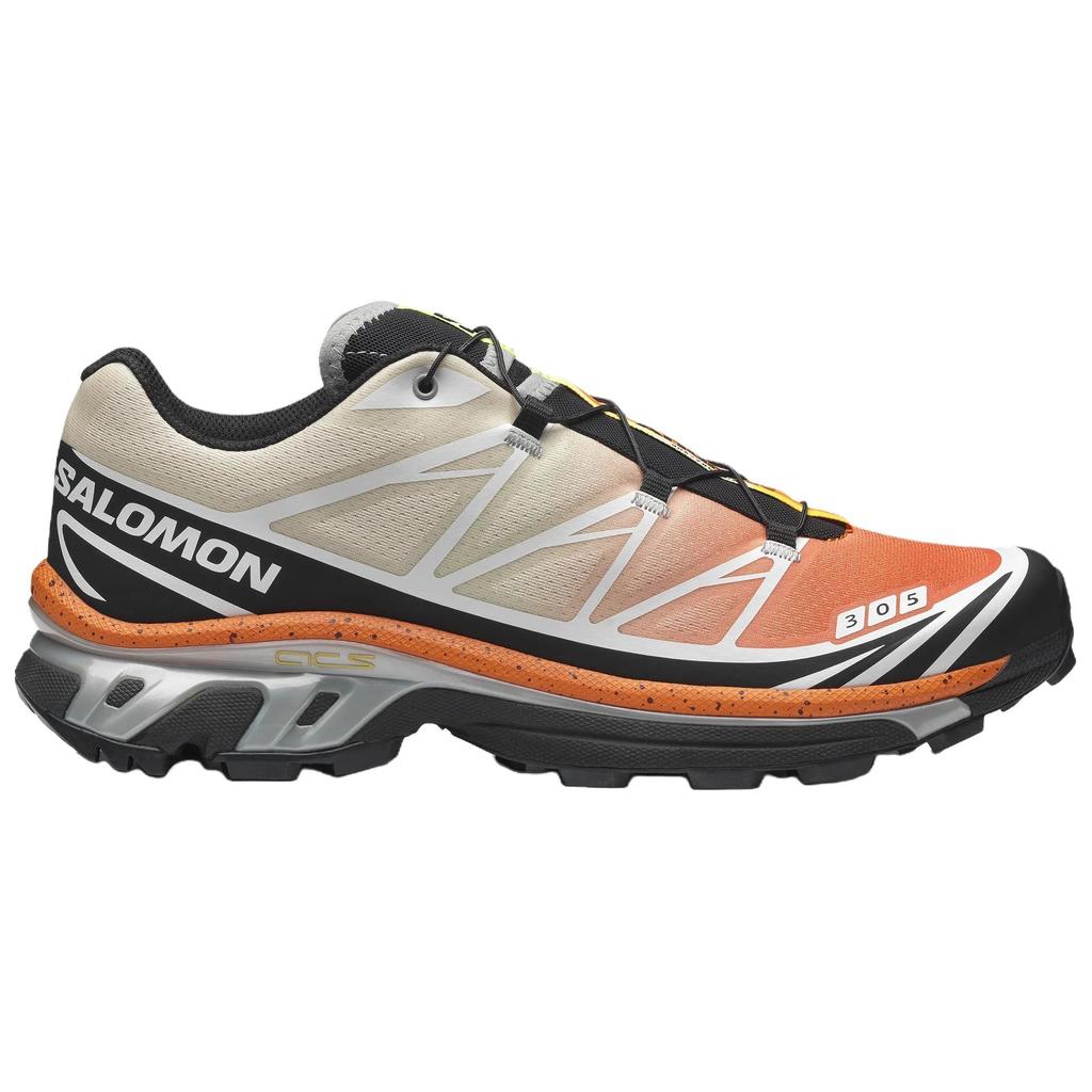 SALOMON XT 6 Trail Running Shoes Unisex Chic Orange Light Yellow Gray Black L49257500