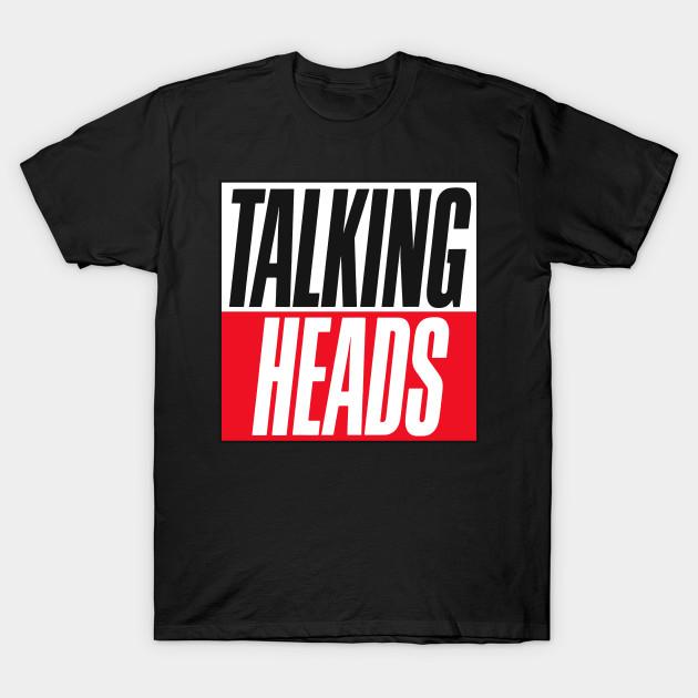 

Men Black Print T-shirt The Talking Heads No-Cut Transfer Paper Print Cotton Tshirt 3XL чорний