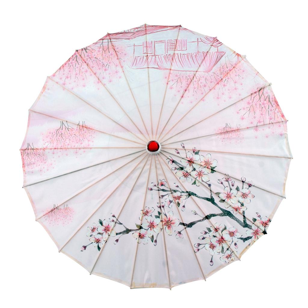 Parasol z papieru olejnego w stylu chińskim, wodoodporny, dekoracyjny, rzemieślniczy, parasol do Hanfu, Qipao, na pokazy, klasyczny parasol do tańca, do zdjęć