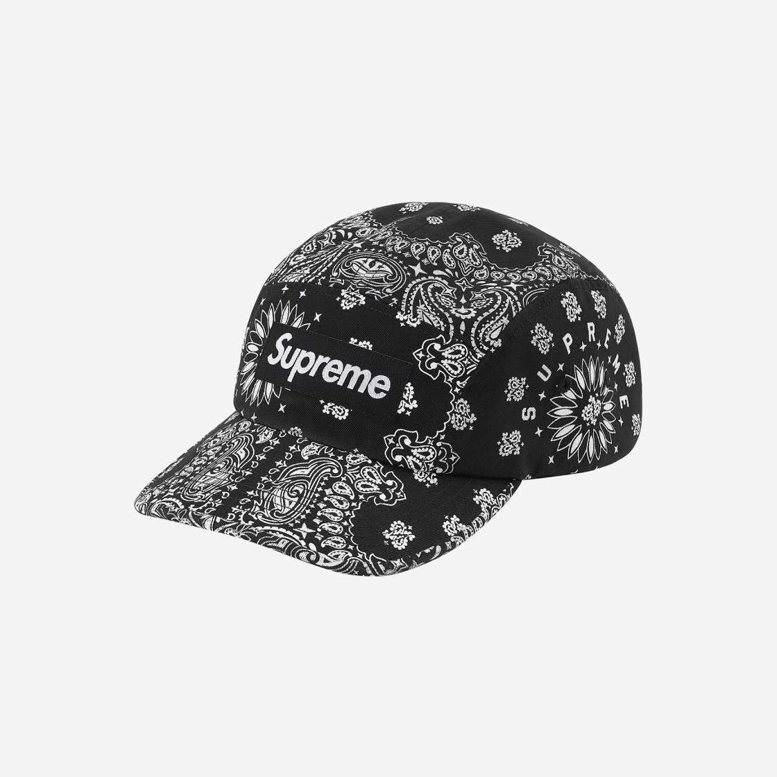 

Кепка Supreme Bandana Camp Черная 21SS -