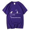 Herren Hochwertiges 100% Baumwolle Lustiges Dinosaurier-Print T-Shirt Lockerer O-Ausschnitt Herren T-Shirt Kurzarm T-Shirt Herren Tees Tops