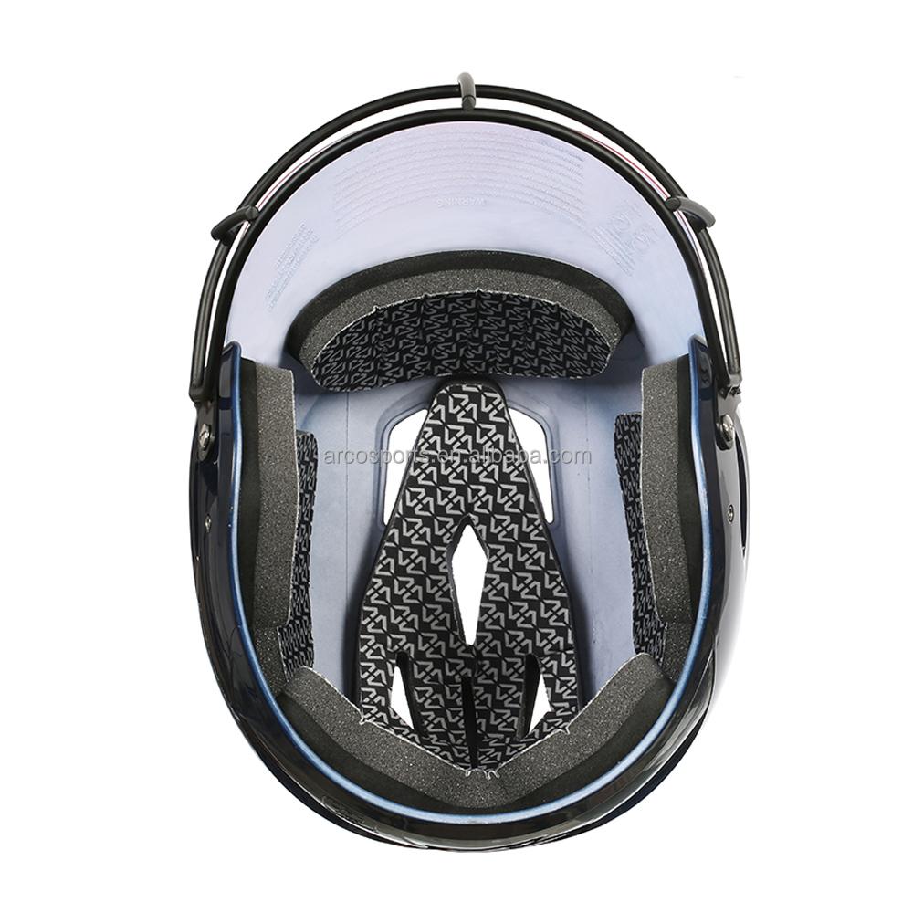 Maßgeschneiderter Professioneller Baseballhelm mit Kinnschutz Sicherheitsschutz Softball Baseballhelm