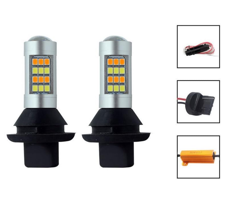 LED Turn Signal Position Kit, 42 Rungs, 12 V, Amber, White, Blue, Twin Color,